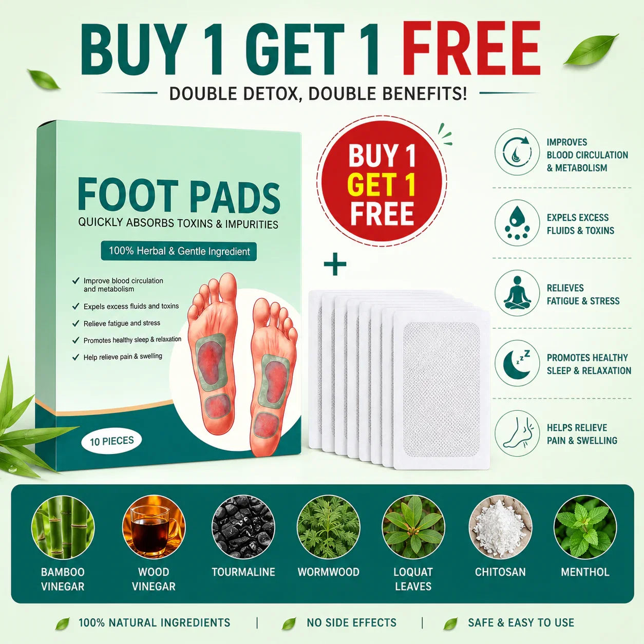 Sleep & Refresh Foot Patches | Buy 1 Get 3 FREE